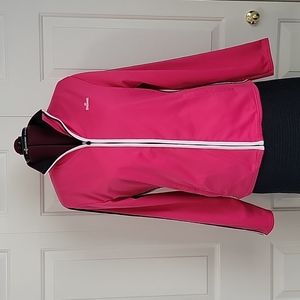 Bright Pink Athletic Zipper Jacket